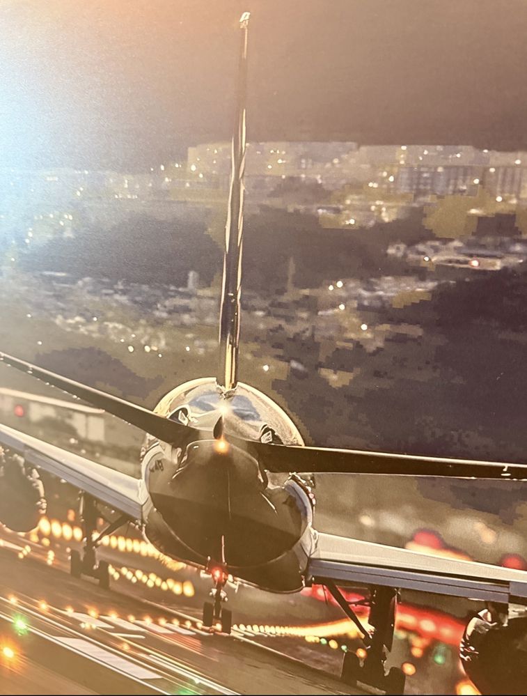 Airplane led wall art 
